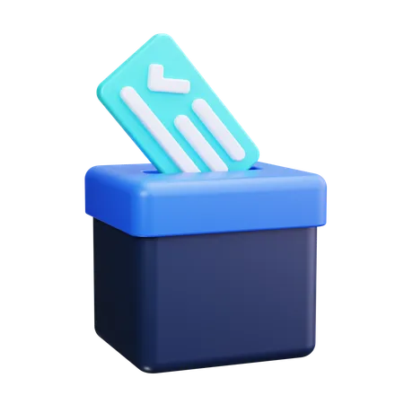Urna electoral  3D Icon