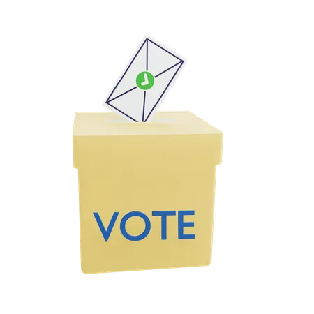 Urna electoral  3D Icon