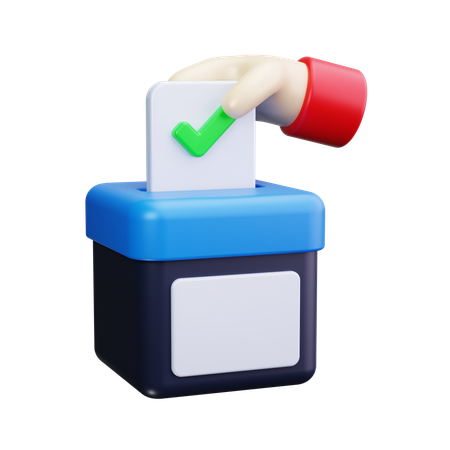 Urne électorale  3D Icon