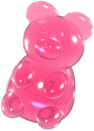 Ursinho de goma  3D Icon