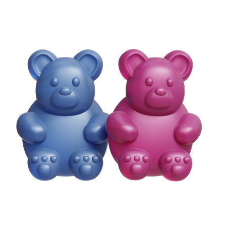 Ursinho de goma  3D Icon