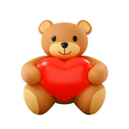 Urso Teddy  3D Icon