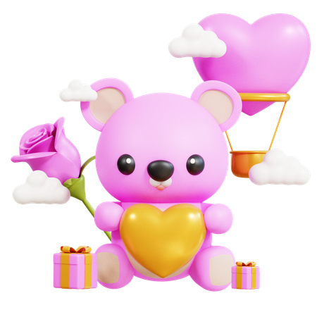 Urso Teddy  3D Icon