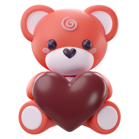 Urso Teddy  3D Icon