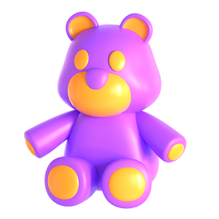 Urso Teddy  3D Icon