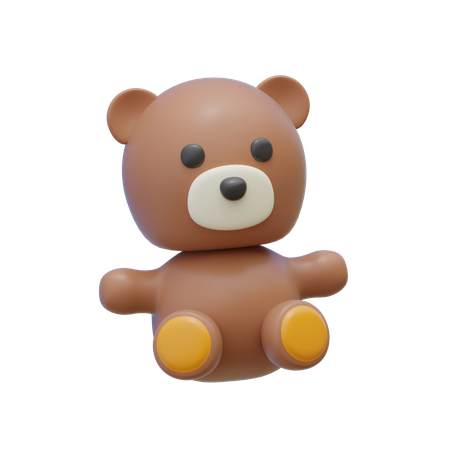 Urso Teddy  3D Illustration