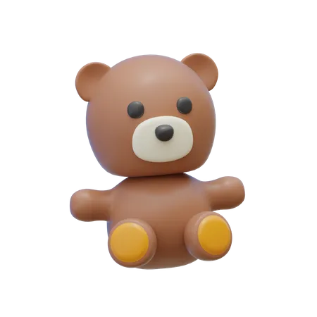 Urso Teddy  3D Illustration