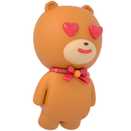 Urso Teddy  3D Illustration