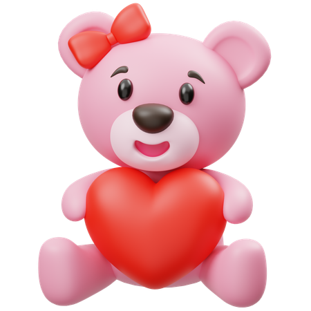 Urso Teddy  3D Icon