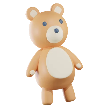 Urso Teddy  3D Icon