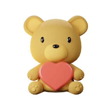 Urso Teddy  3D Icon