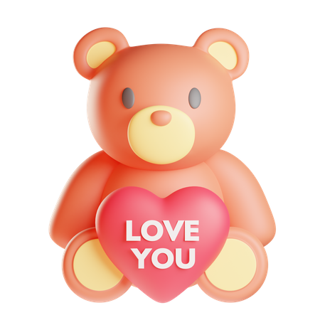 Urso Teddy  3D Icon