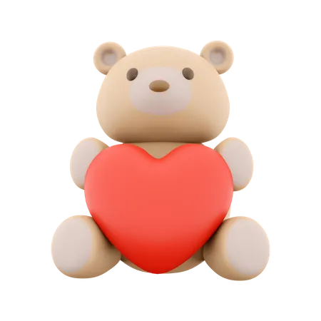 Urso Teddy  3D Icon