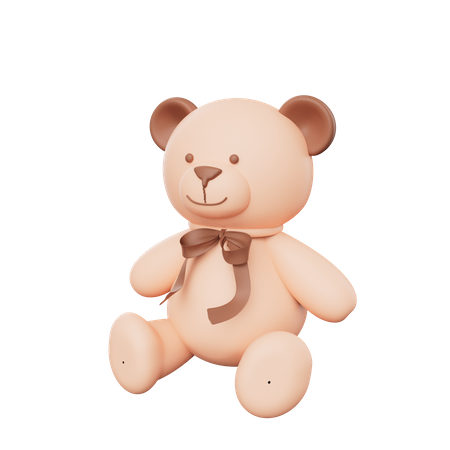 Urso Teddy  3D Icon