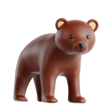 Urso  3D Icon