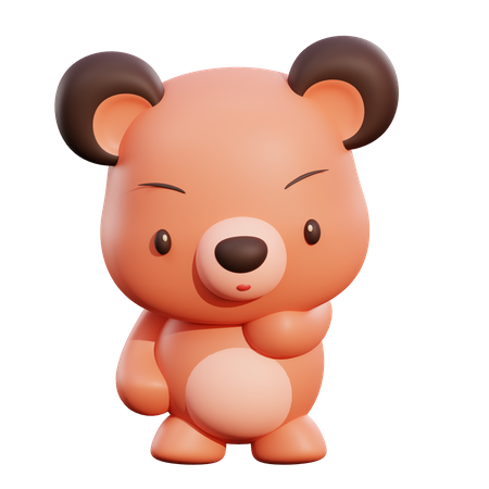 Urso  3D Icon