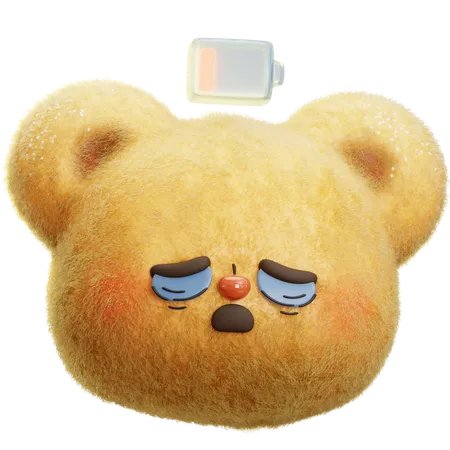 Urso cansado  3D Icon