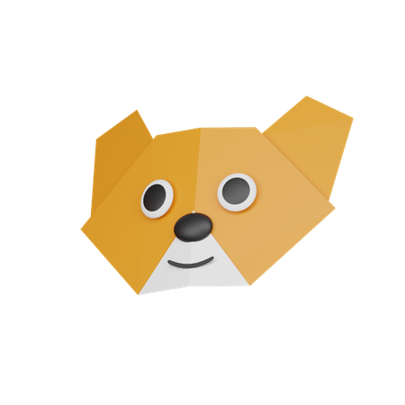 Urso de papel  3D Icon
