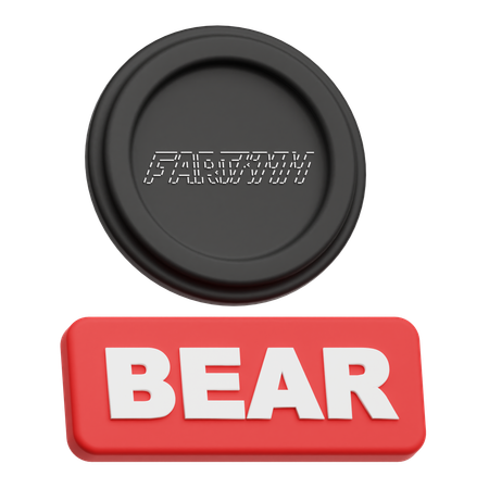 Urso fartcoin  3D Icon