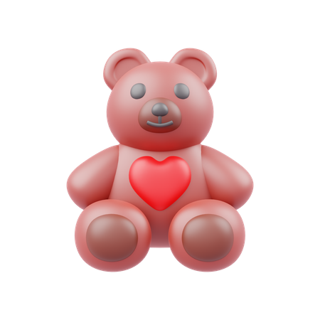 Urso Teddy  3D Icon