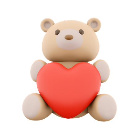 Urso Teddy  3D Icon