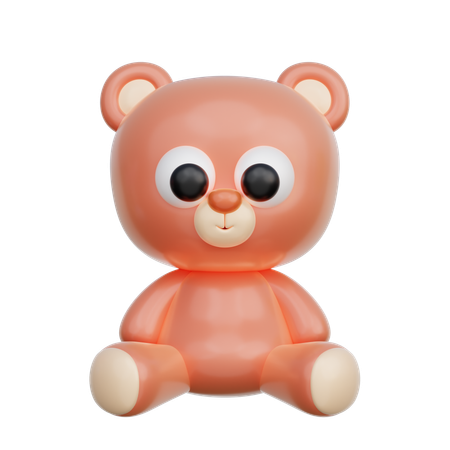 Urso Teddy  3D Icon