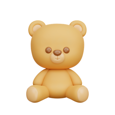 Urso Teddy  3D Icon
