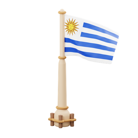 Uruguay Flag 3D Icon