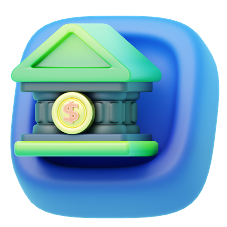 Banque américaine  3D Icon