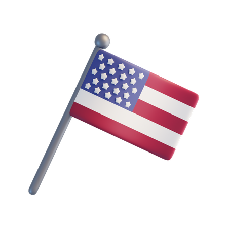 US Flagge  3D Icon