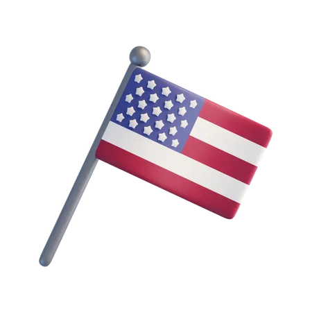 US Flagge  3D Icon