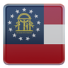 us georgia flag emoji 3d
