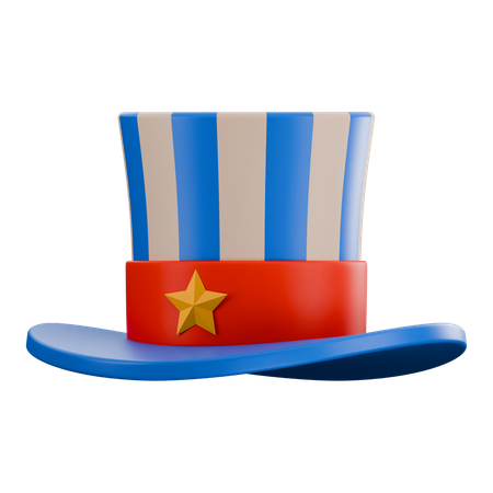 メモリアルデーUSA帽子  3D Icon