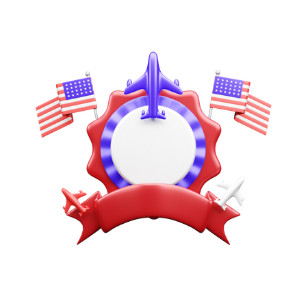 Usa Airforce  3D Icon
