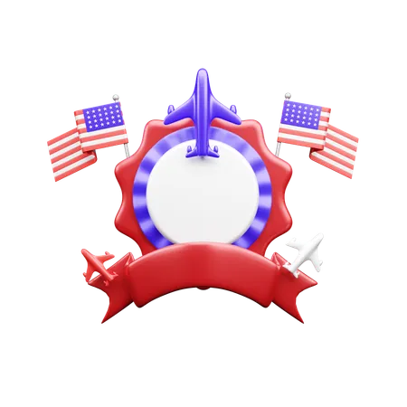 Usa Airforce  3D Icon