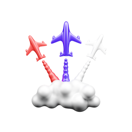 Spectacle aéronautique aux États-Unis  3D Icon
