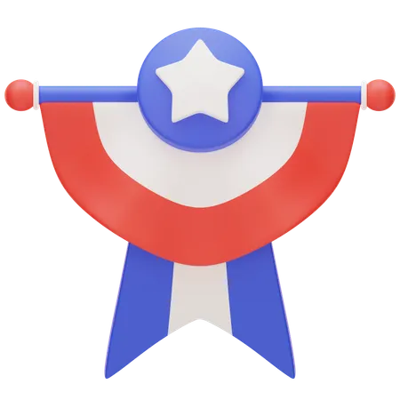 Usa Badge  3D Icon