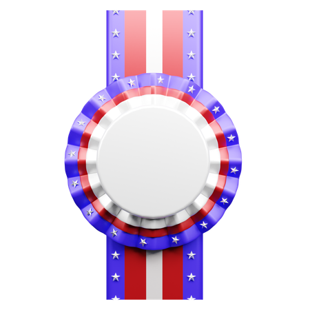 Usa Badge  3D Icon