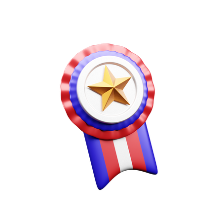 Usa Badge  3D Icon