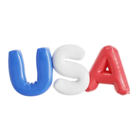 USA-Luftballons  3D Icon