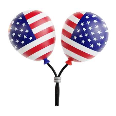 Usa Balloon  3D Icon