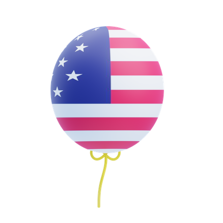 Usa Balloon  3D Icon