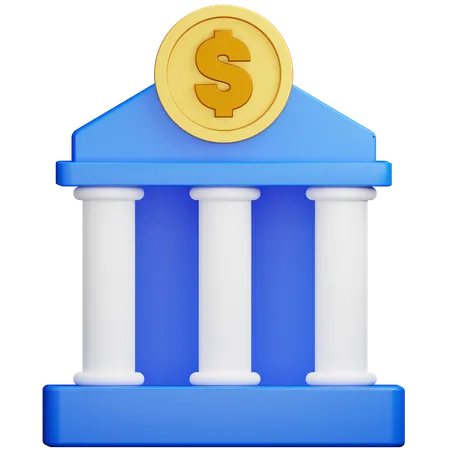 Banque américaine  3D Icon