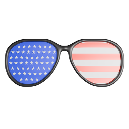 USA-Brille  3D Icon