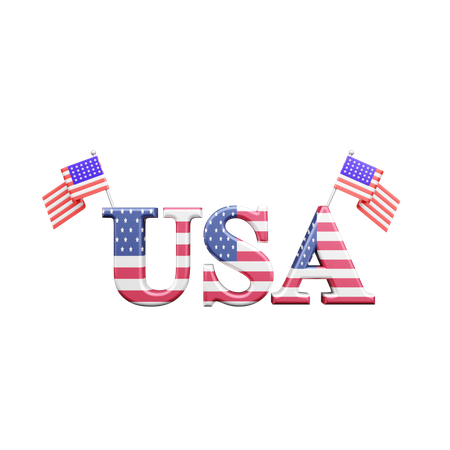 USA flag  3D Icon