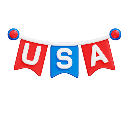 USA Flag  3D Icon
