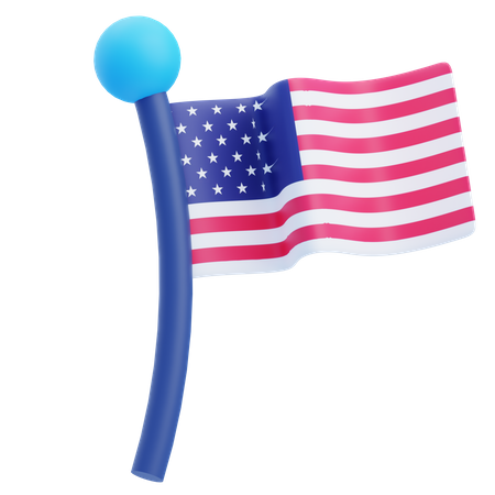 Usa Flag  3D Icon