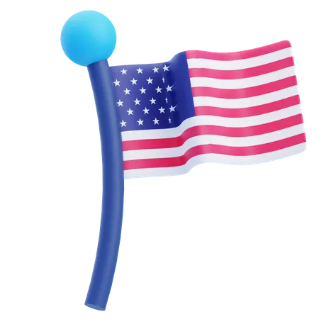 Usa Flag  3D Icon