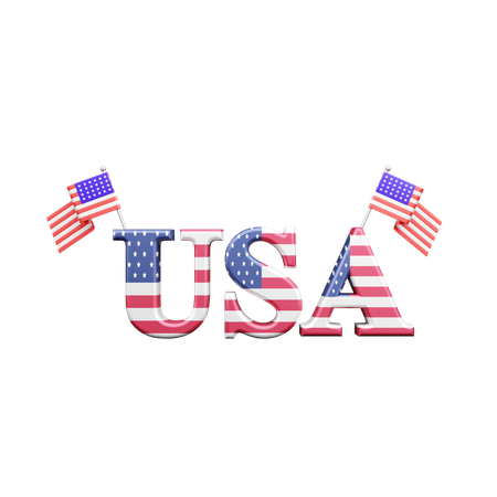 USA flag  3D Icon