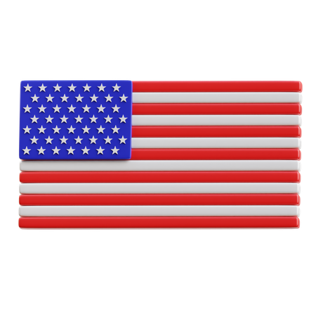 USA Flag  3D Icon